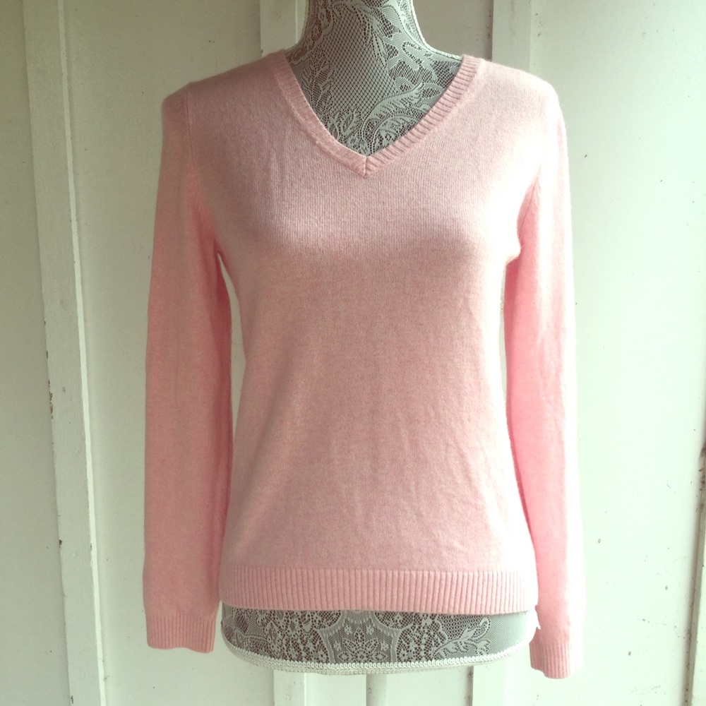 L. L. Bean Pink Cashmere Sweater (Super soft!)